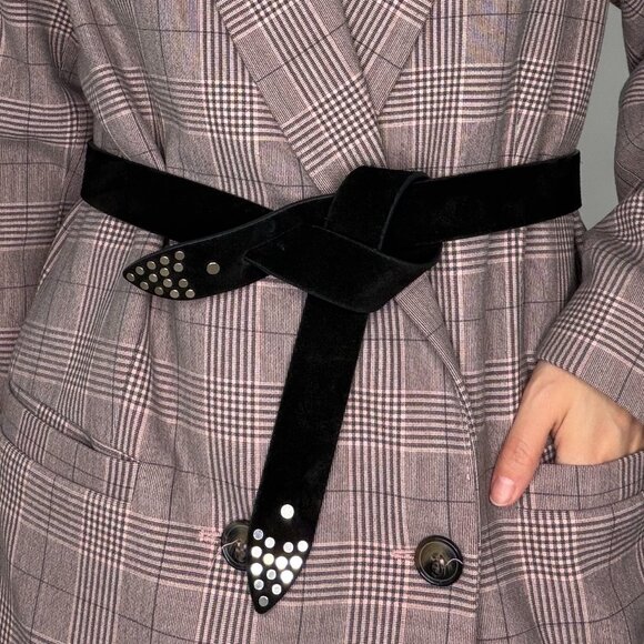 Isabel Marant Lecce belt black suede size M - Picture 1 of 4